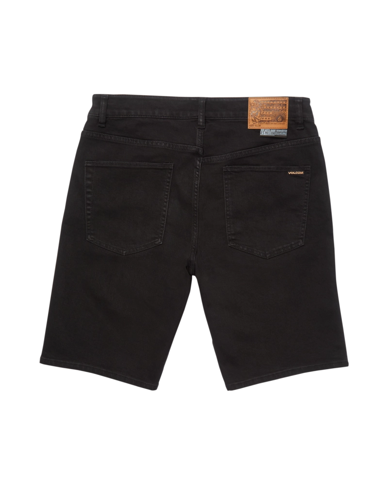 Bermuda Vaquera Volcom Solver Modern Straight - Denim Negro Bermuda Vaquera Volcom Solver Modern Straight - Denim Negro