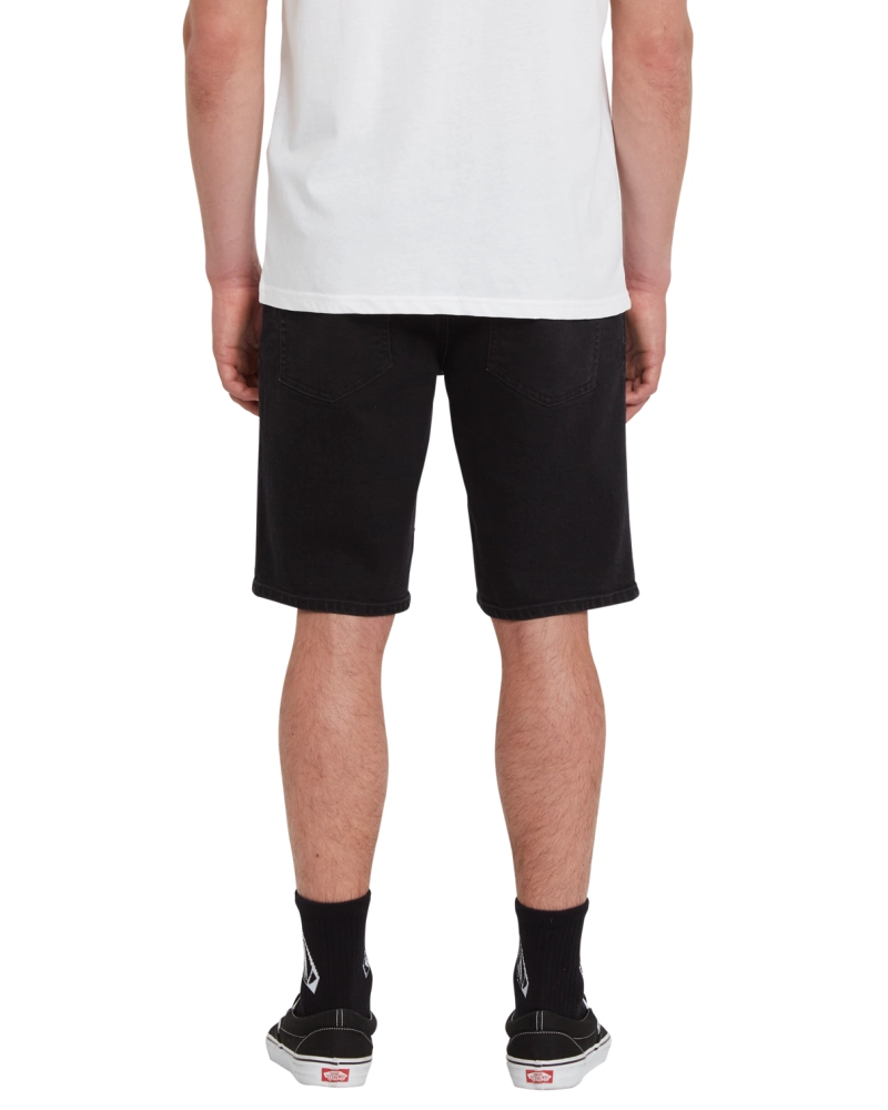 Bermuda Vaquera Volcom Solver Modern Straight - Denim Negro Bermuda Vaquera Volcom Solver Modern Straight - Denim Negro