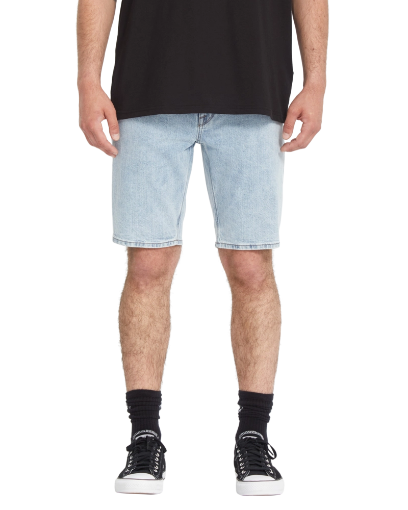 Bermuda Vaquera Volcom Vorta Slim Straight - Denim Claro Bermuda Vaquera Volcom Vorta Slim Straight - Denim Claro