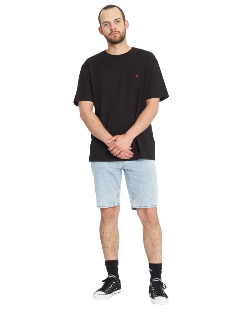 Bermuda Vaquera Volcom Vorta Slim Straight - Denim Claro Bermuda Vaquera Volcom Vorta Slim Straight - Denim Claro