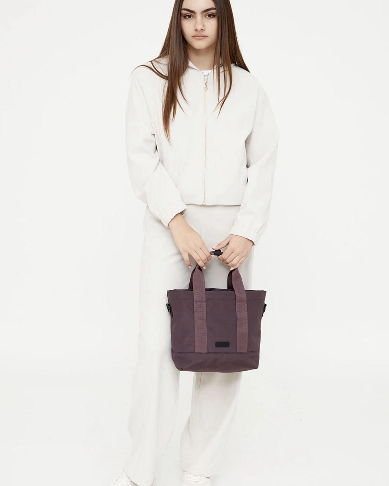 Bolso Tote Lefrik Ciruela – Reciclado, con Bandolera Ajustable Bolso Tote Lefrik Ciruela – Reciclado, con Bandolera Ajustable