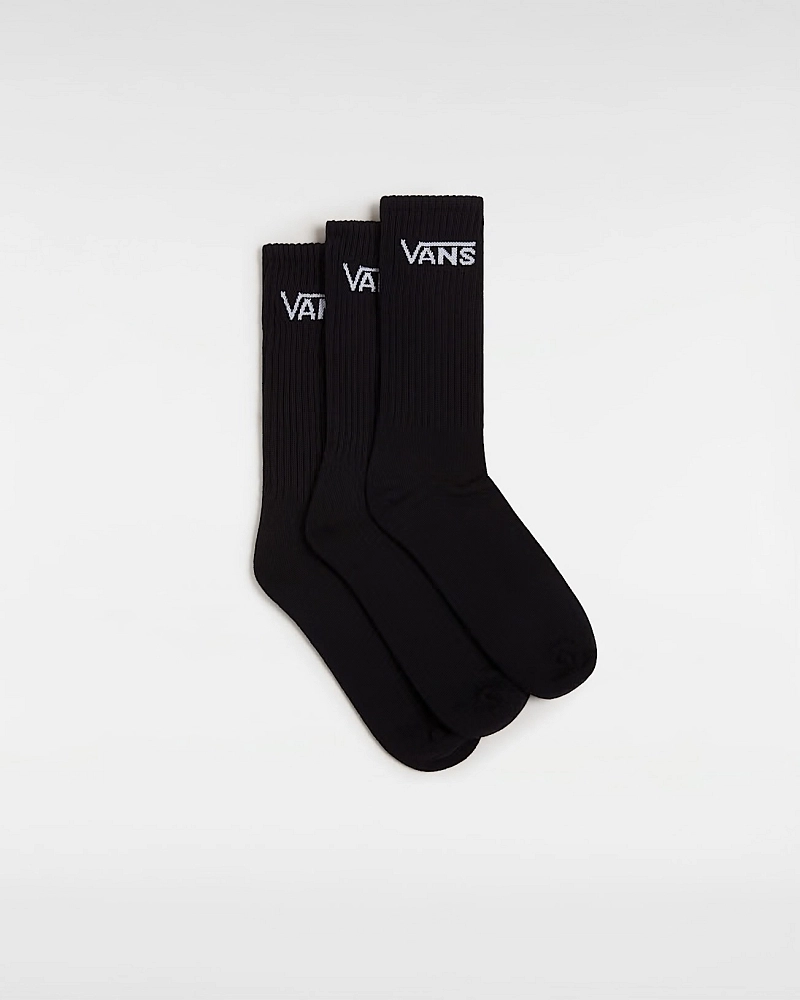 Calcetines Vans Classic Negros Pack 3 | Media Caña Calcetines Vans Classic Negros Pack 3 | Media Caña
