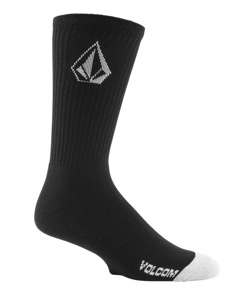 Calcetines Volcom Full Stone Pack de 3 - Negro