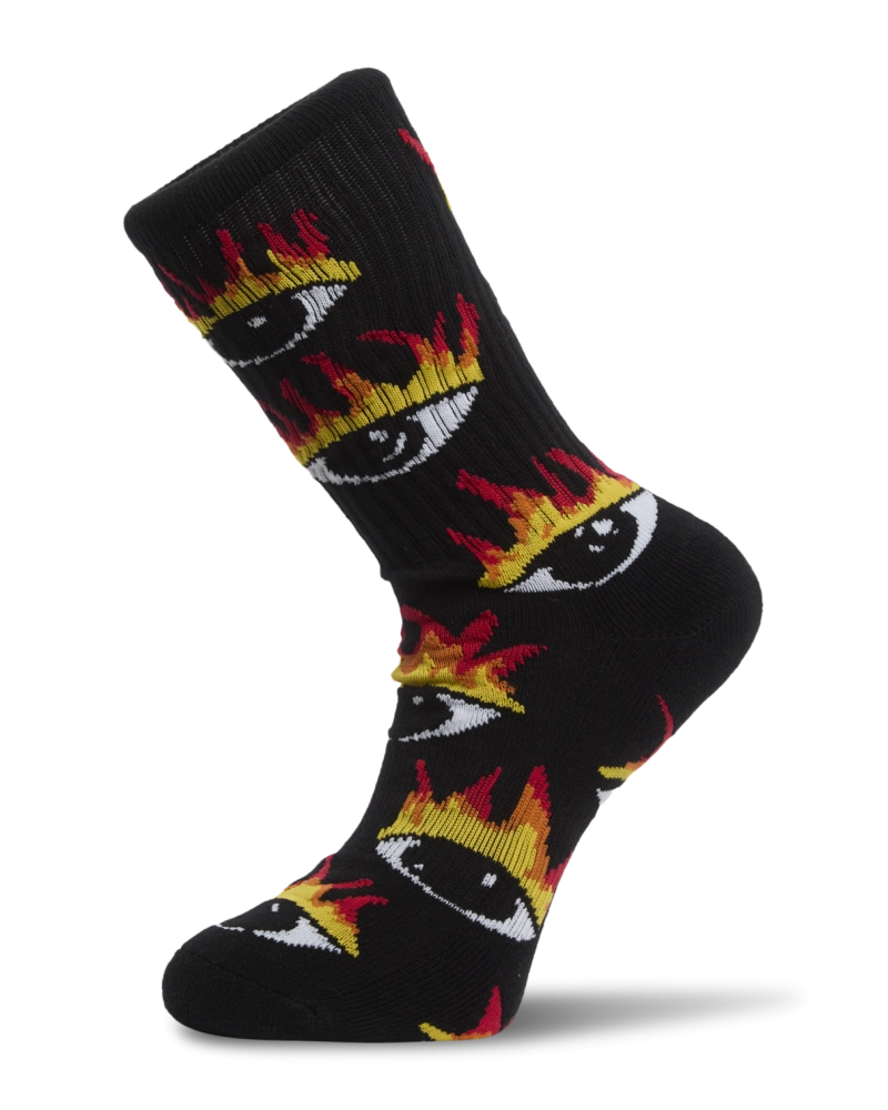 Calcetines Volcom Ojos en Llamas Negro - Crew Socks Unisex Calcetines Volcom Ojos en Llamas Negro - Crew Socks Unisex