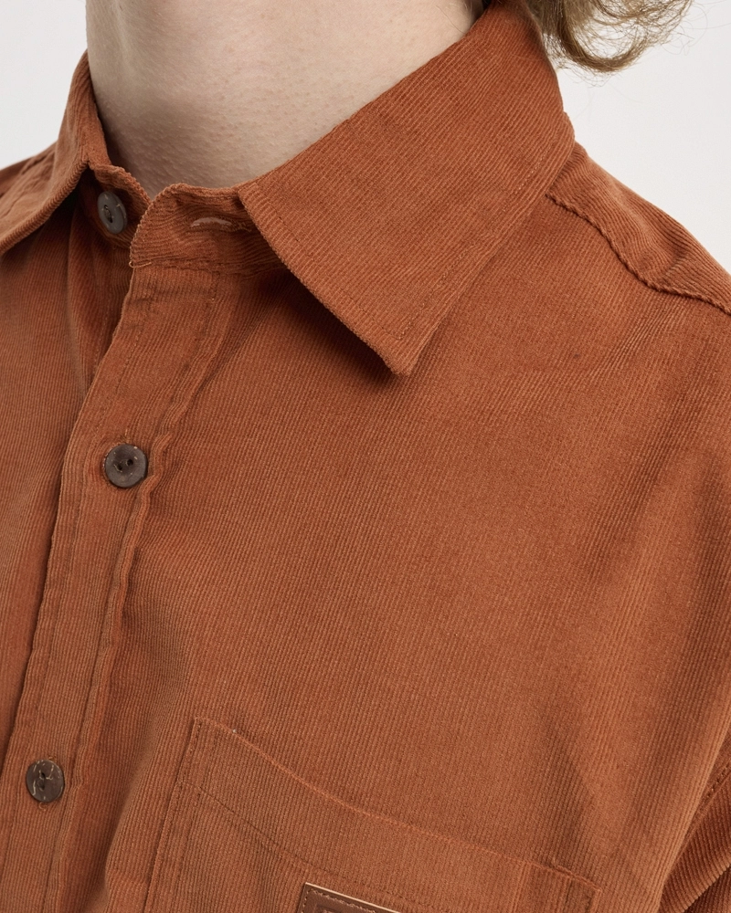 Camisa de Pana Hydroponic Terracota Manga Larga Camisa de Pana Hydroponic Terracota Manga Larga