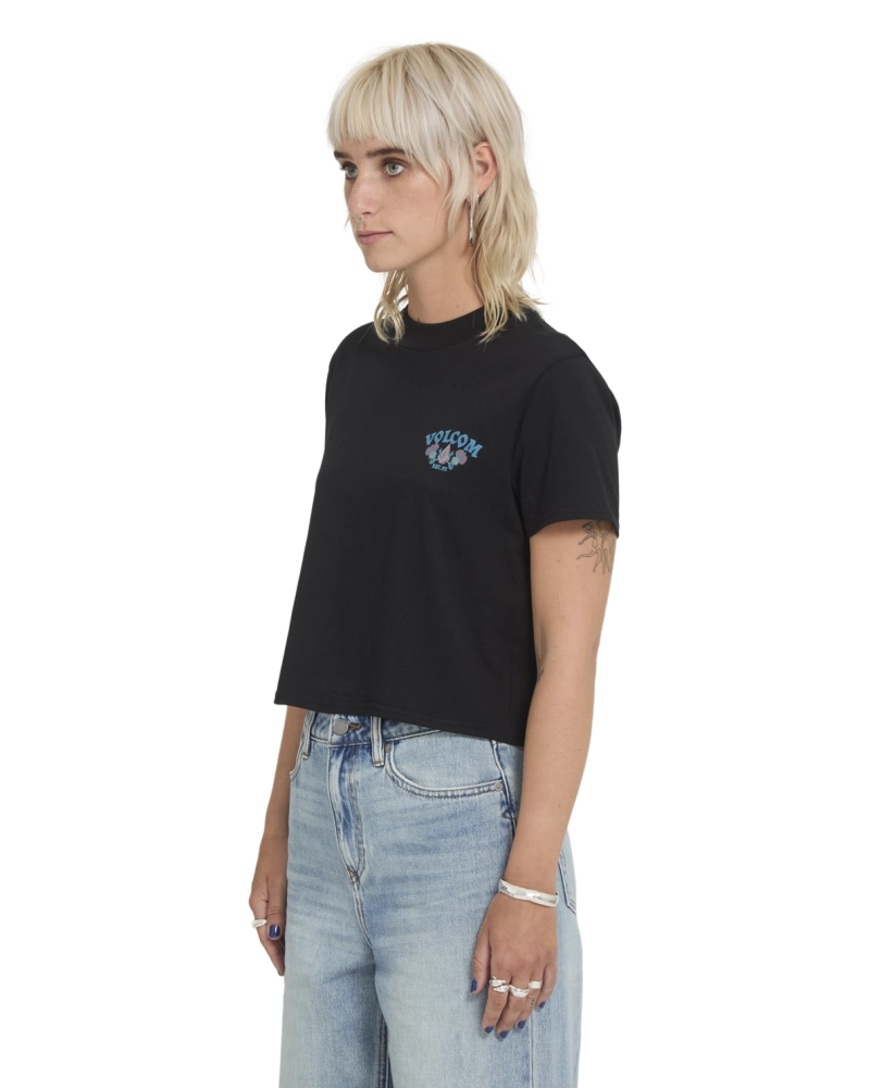 Camiseta crop top Volcom Stone con estampado floral Camiseta crop top Volcom Stone con estampado floral