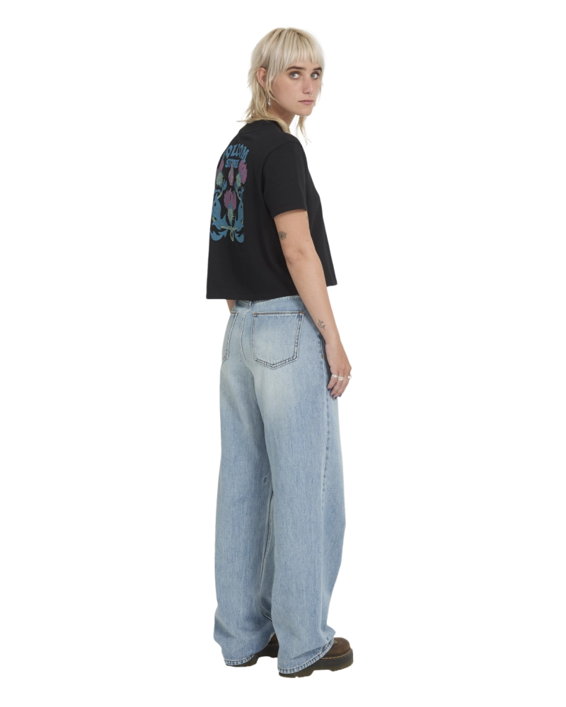 Camiseta crop top Volcom Stone con estampado floral Camiseta crop top Volcom Stone con estampado floral