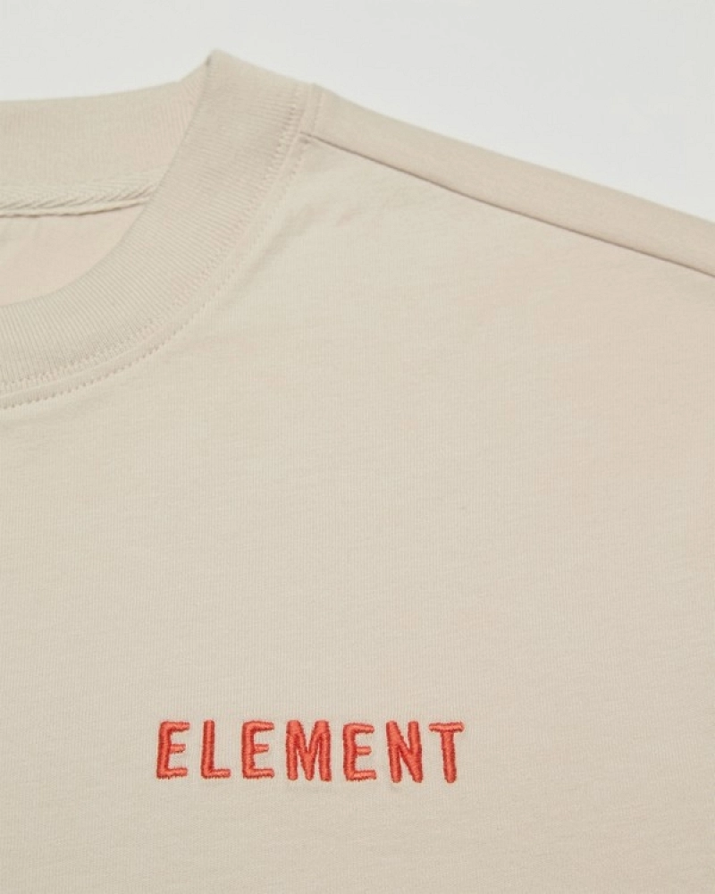 Camiseta Element Peace of Mind Beige Unisex | Estampado Floral y Logo Bordado Camiseta Element Peace of Mind Beige Unisex | Estampado Floral y Logo Bordado