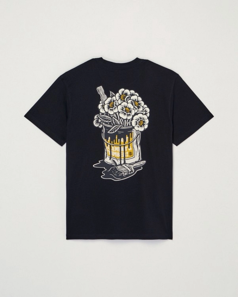 Camiseta Element x Timber! Flower Pot Negra Hombre | Colaboración Edición Especial Camiseta Element x Timber! Flower Pot Negra Hombre | Colaboración Edición Especial