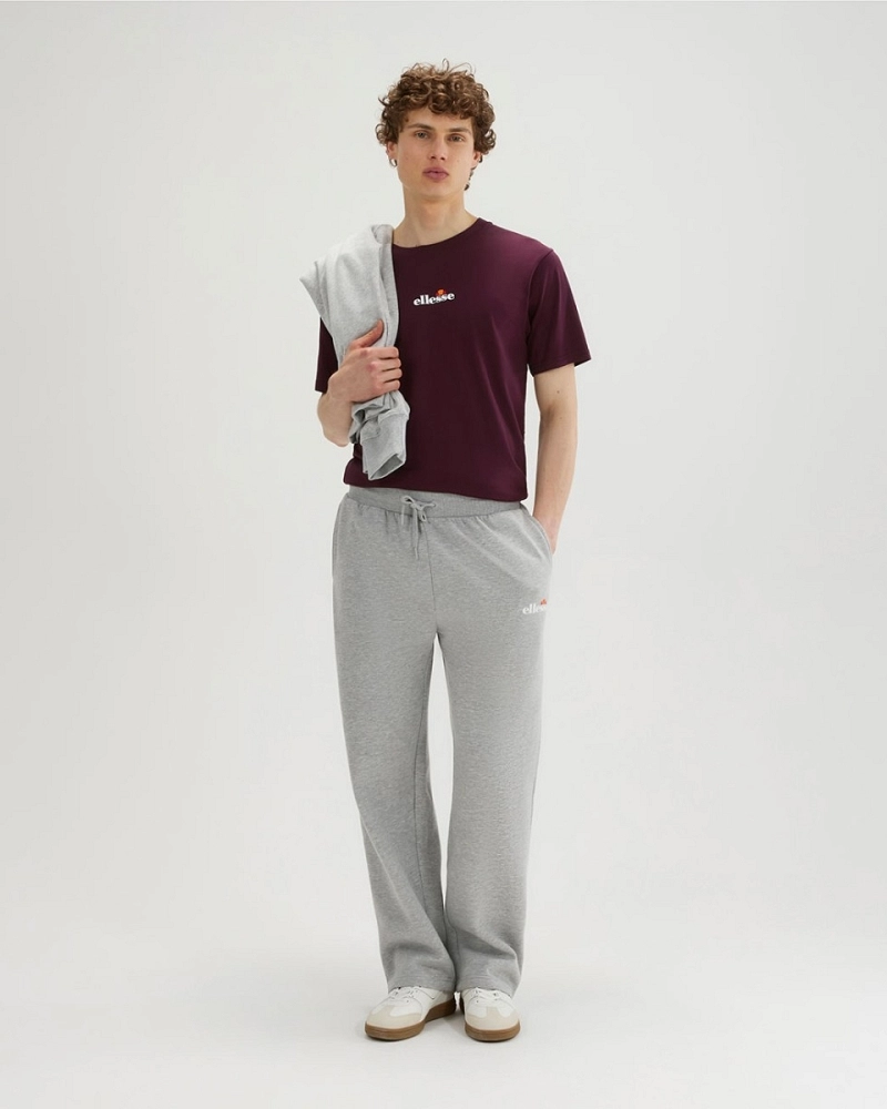 Camiseta Ellesse Ollio 2 Granate Hombre – Logo Central
