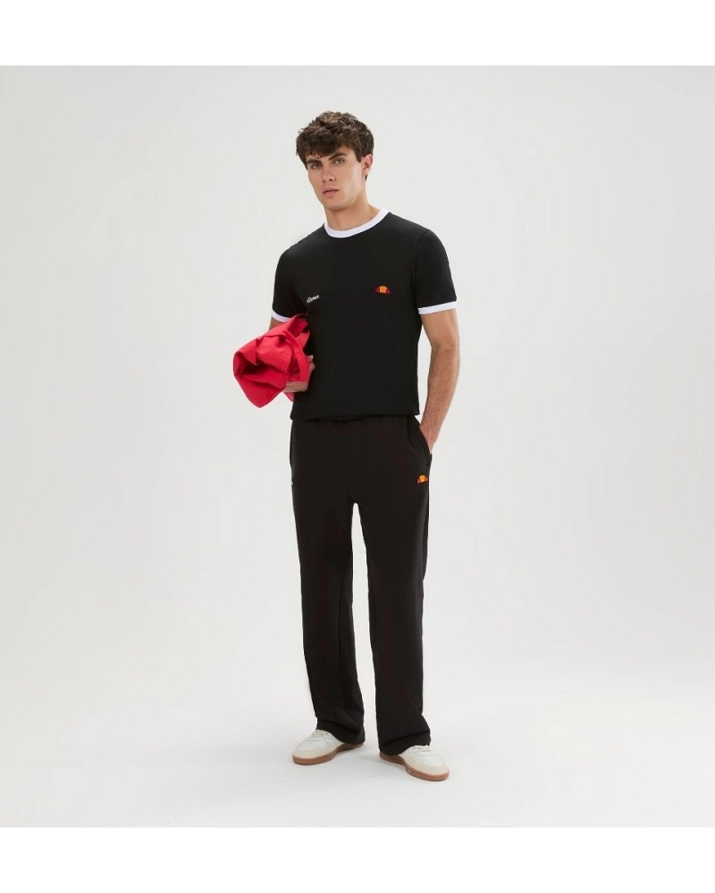 Camiseta Ellesse Ringetto Negra Hombre – Cuello Contraste Camiseta Ellesse Ringetto Negra Hombre – Cuello Contraste
