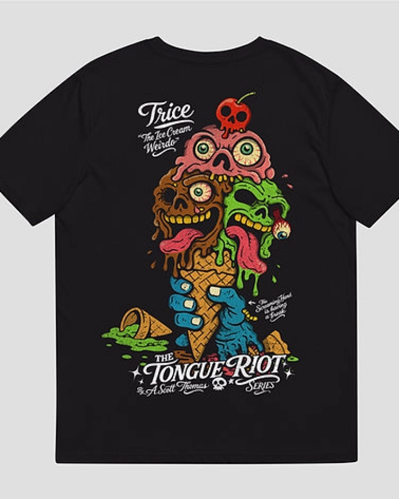 Camiseta Trice The Ice Cream Weirdo – The Tongue Riot Series The Backyard Apparel Camiseta Trice The Ice Cream Weirdo – The Tongue Riot Series The Backyard Apparel