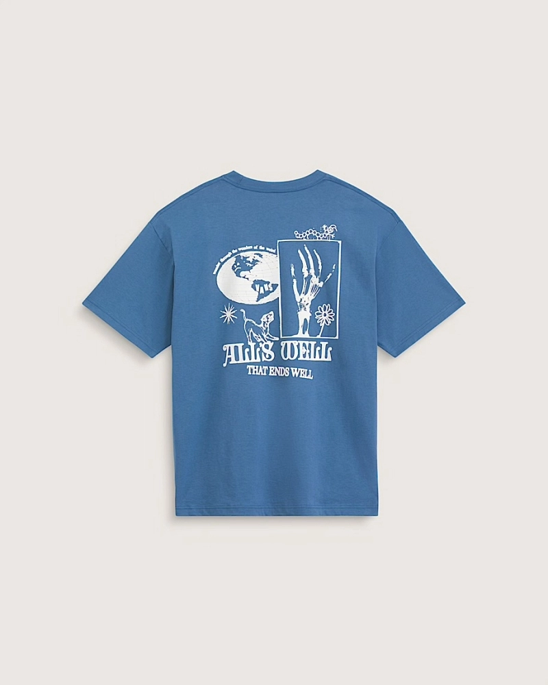Camiseta Vans Alls Well Estampado Gráfico – Azul Camiseta Vans Alls Well Estampado Gráfico – Azul