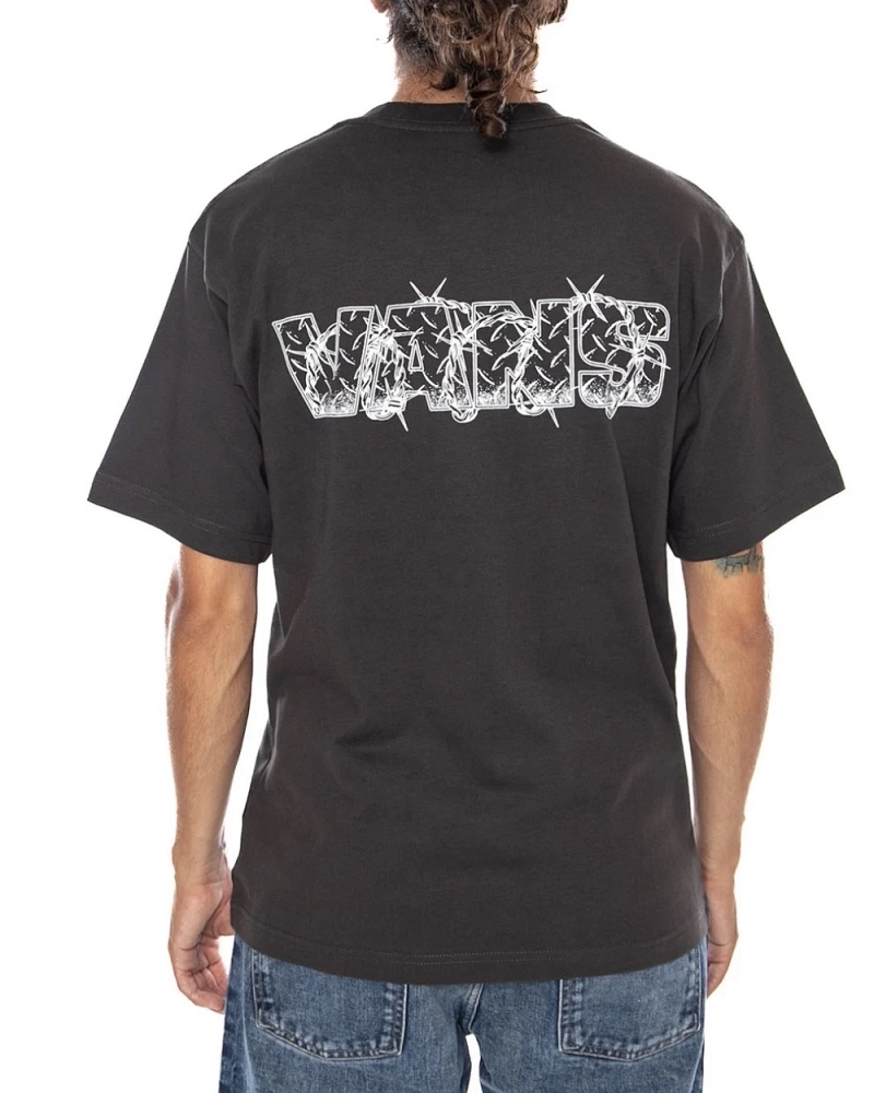 Camiseta Vans Barbed Wire Logo – Gris Antracita Camiseta Vans Barbed Wire Logo – Gris Antracita