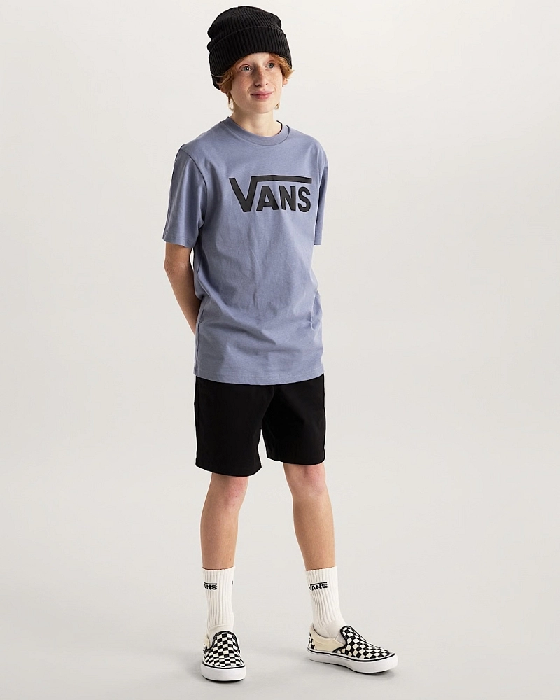 Camiseta Vans Classic Logo — Azul Grisáceo Camiseta Vans Classic Logo — Azul Grisáceo