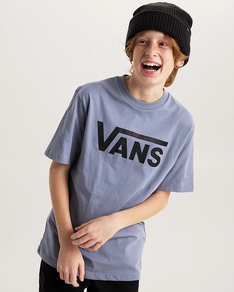 Camiseta Vans Classic Logo — Azul Grisáceo Camiseta Vans Classic Logo — Azul Grisáceo
