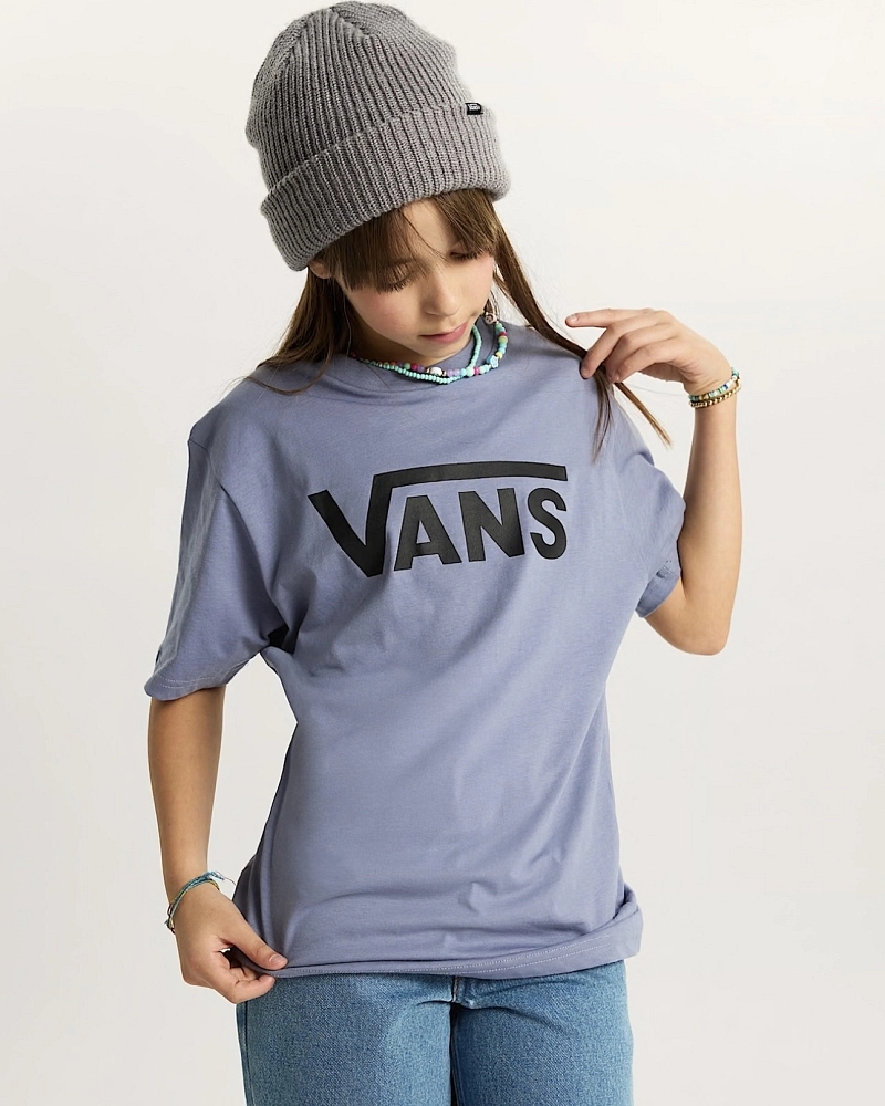 Camiseta Vans Classic Logo — Azul Grisáceo Camiseta Vans Classic Logo — Azul Grisáceo