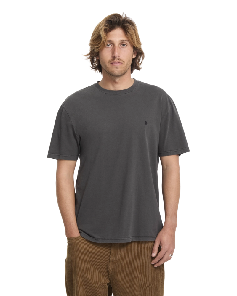 Camiseta Volcom Stone Blanks Pigment Wash Negro - Oversize Hombre Camiseta Volcom Stone Blanks Pigment Wash Negro - Oversize Hombre
