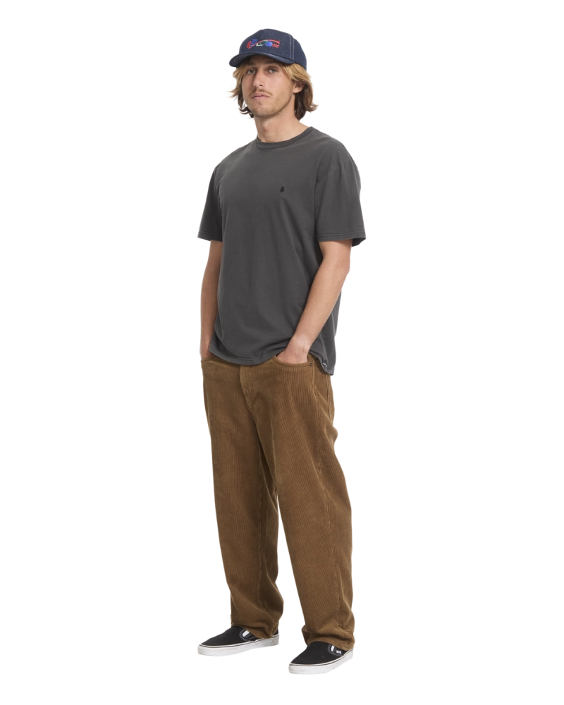 Camiseta Volcom Stone Blanks Pigment Wash Negro - Oversize Hombre Camiseta Volcom Stone Blanks Pigment Wash Negro - Oversize Hombre