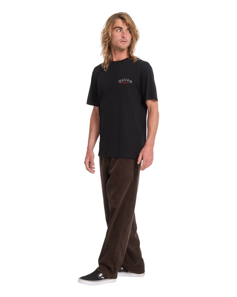 Camiseta Volcom Stone Co West Coast Ace Negro - Gráfico Hombre