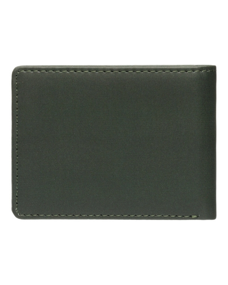 Cartera Element Icon Mini Verde – Billetera de Piel Sintética Bifold
