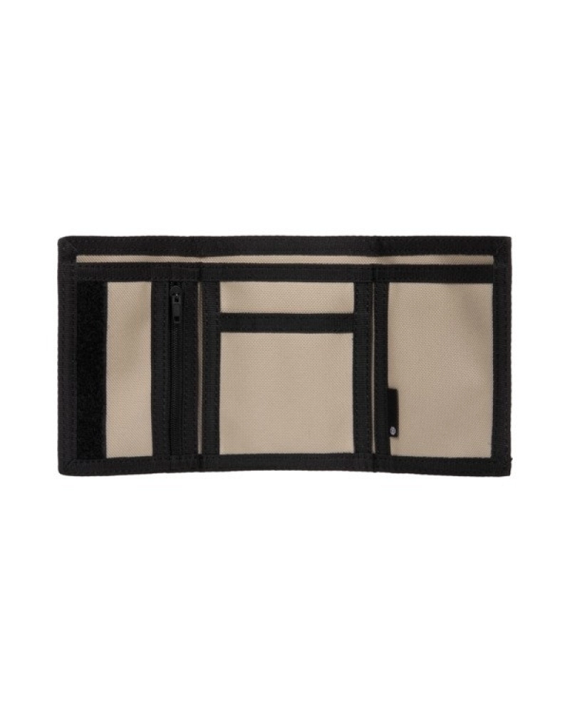 Cartera Element Trifold Beige – Billetera de Lona con Cierre de Velcro