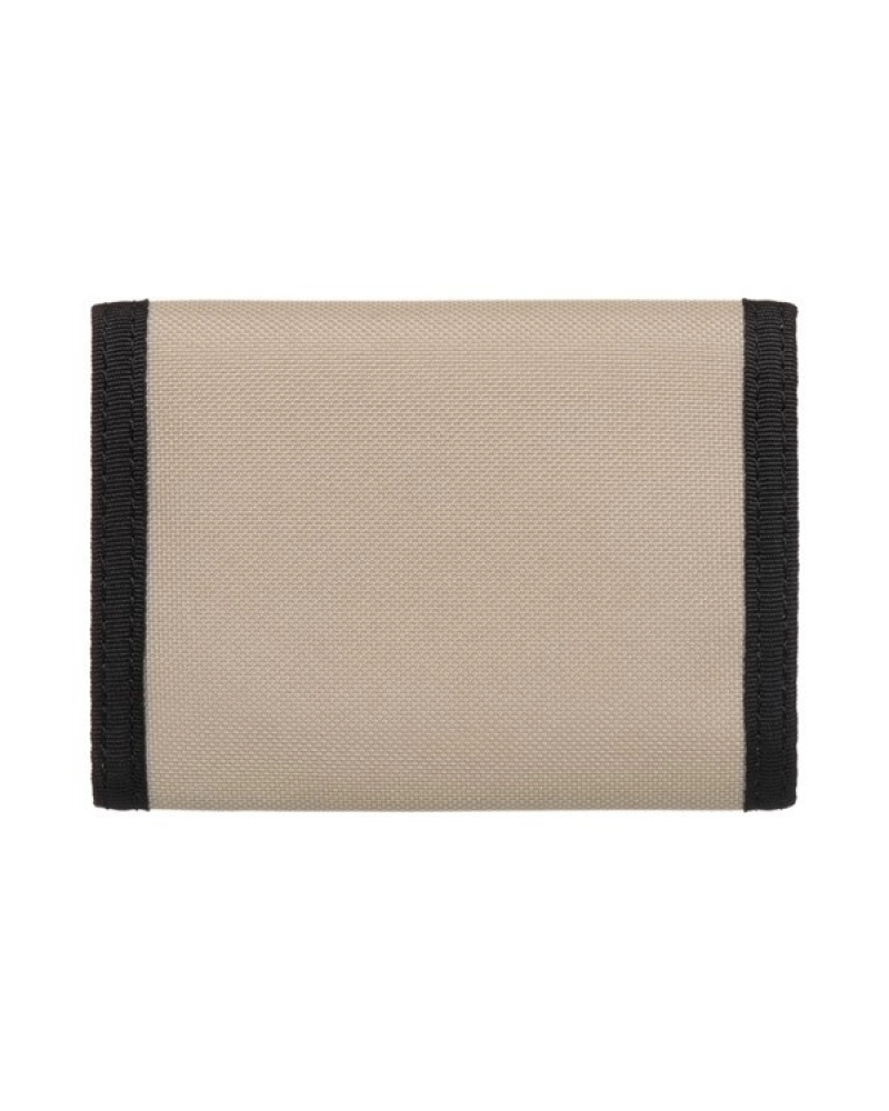Cartera Element Trifold Beige – Billetera de Lona con Cierre de Velcro