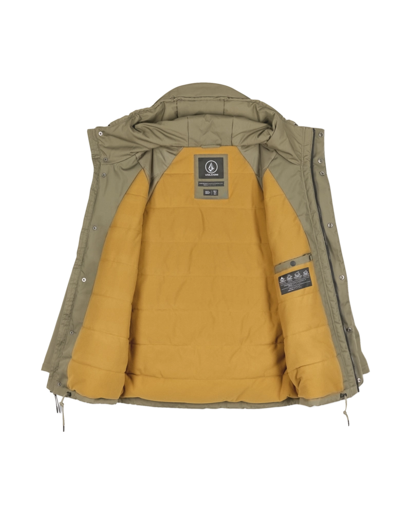 Cazadora Volcom Hombre Parka Acolchada Verde Caqui | Resistente al Agua Cazadora Volcom Hombre Parka Acolchada Verde Caqui | Resistente al Agua