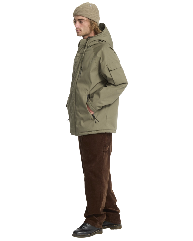 Cazadora Volcom Hombre Parka Acolchada Verde Caqui | Resistente al Agua Cazadora Volcom Hombre Parka Acolchada Verde Caqui | Resistente al Agua