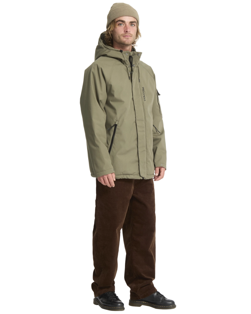 Cazadora Volcom Hombre Parka Acolchada Verde Caqui | Resistente al Agua Cazadora Volcom Hombre Parka Acolchada Verde Caqui | Resistente al Agua