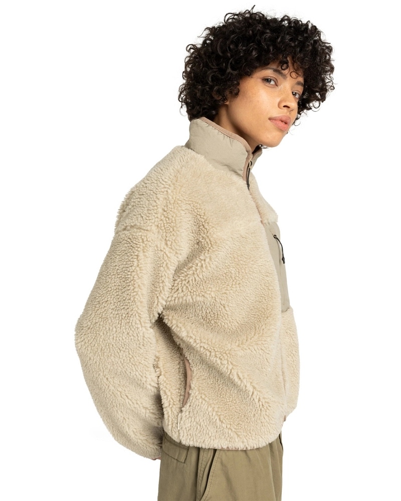Chaqueta Element Oak Sherpa Cremallera Completa - Crudo/Beige Chaqueta Element Oak Sherpa Cremallera Completa - Crudo/Beige