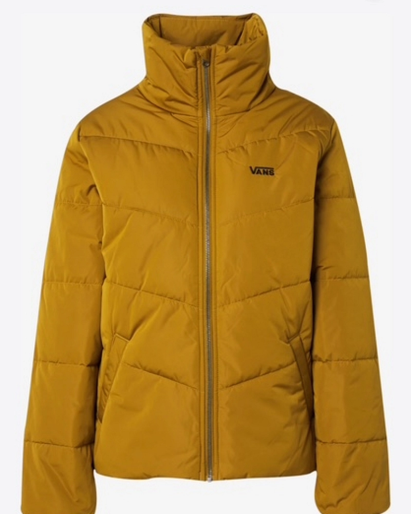 Chaqueta Plumas Vans Foundry Mostaza Acolchada Mujer Chaqueta Plumas Vans Foundry Mostaza Acolchada Mujer