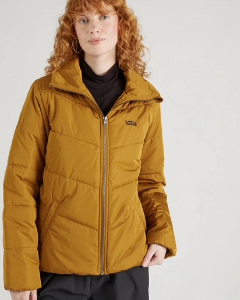 Chaqueta Plumas Vans Foundry Mostaza Acolchada Mujer Chaqueta Plumas Vans Foundry Mostaza Acolchada Mujer