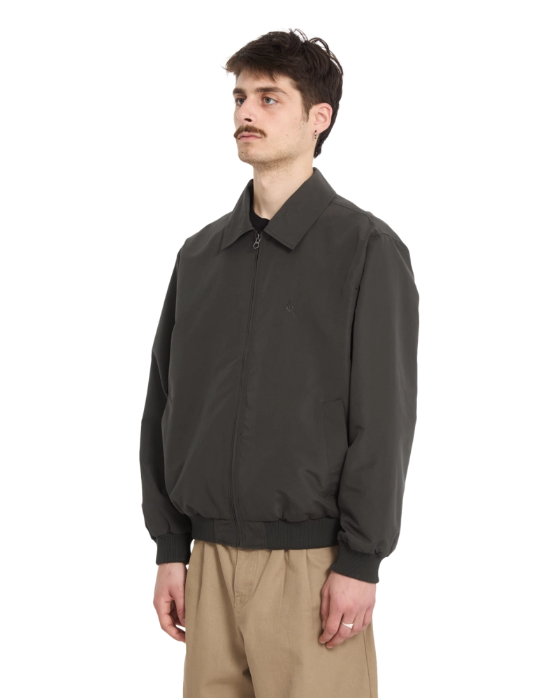 Chaqueta Volcom Likurtis con Forro Leopardo - Verde Kaki