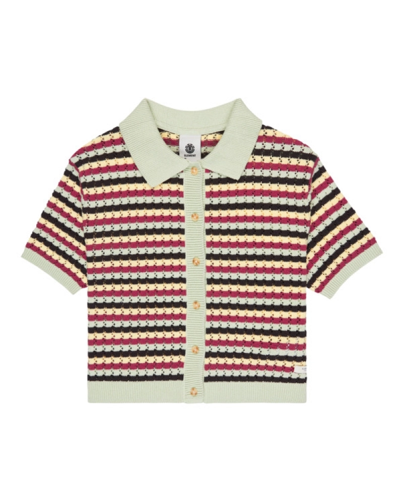 Crochet Stripes polo