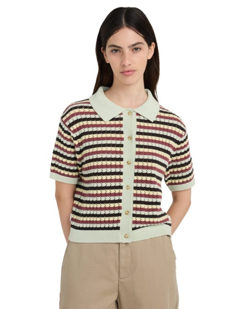 Crochet Stripes polo