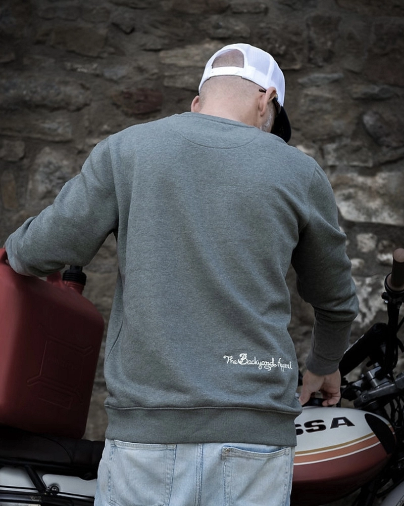 Embroidered Heather Sweatshirt Embroidered Heather Sweatshirt