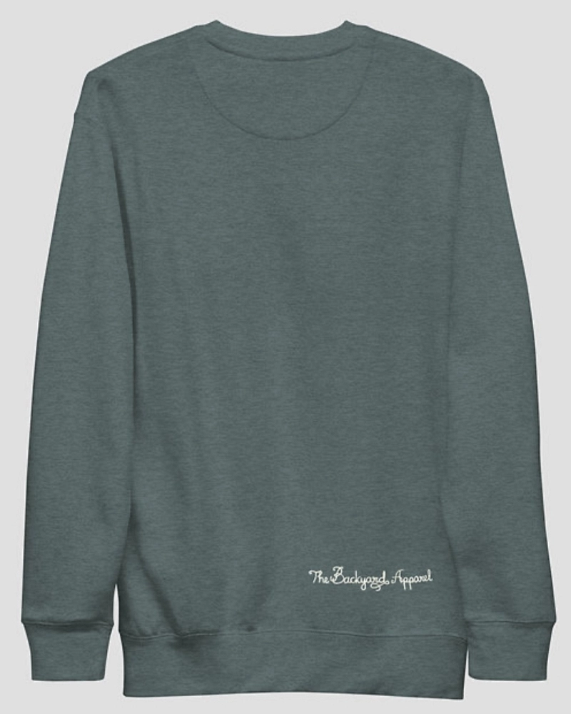 Embroidered Heather Sweatshirt Embroidered Heather Sweatshirt