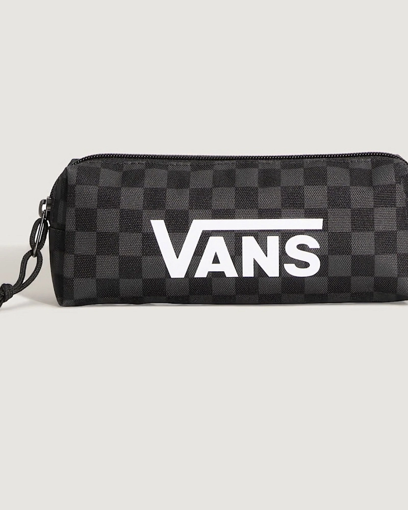 Estuche Vans Cuadros Negro y Gris | Portalápices Checkerboard