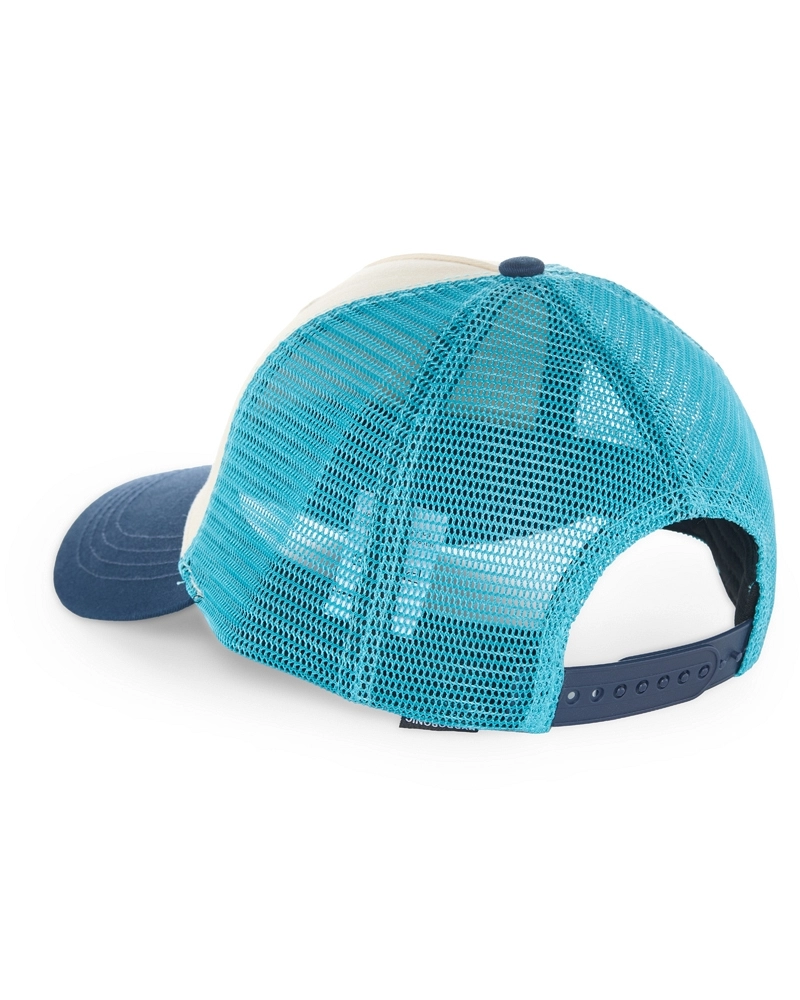 Gorra Trucker Hydroponic HY Corp CP Blanco/Azul – Snapback con Parche de Piel | Surf & Streetwear