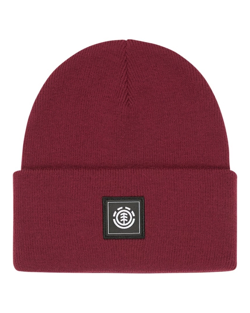 Gorro High Icon Element Unisex Burdeos con Logo