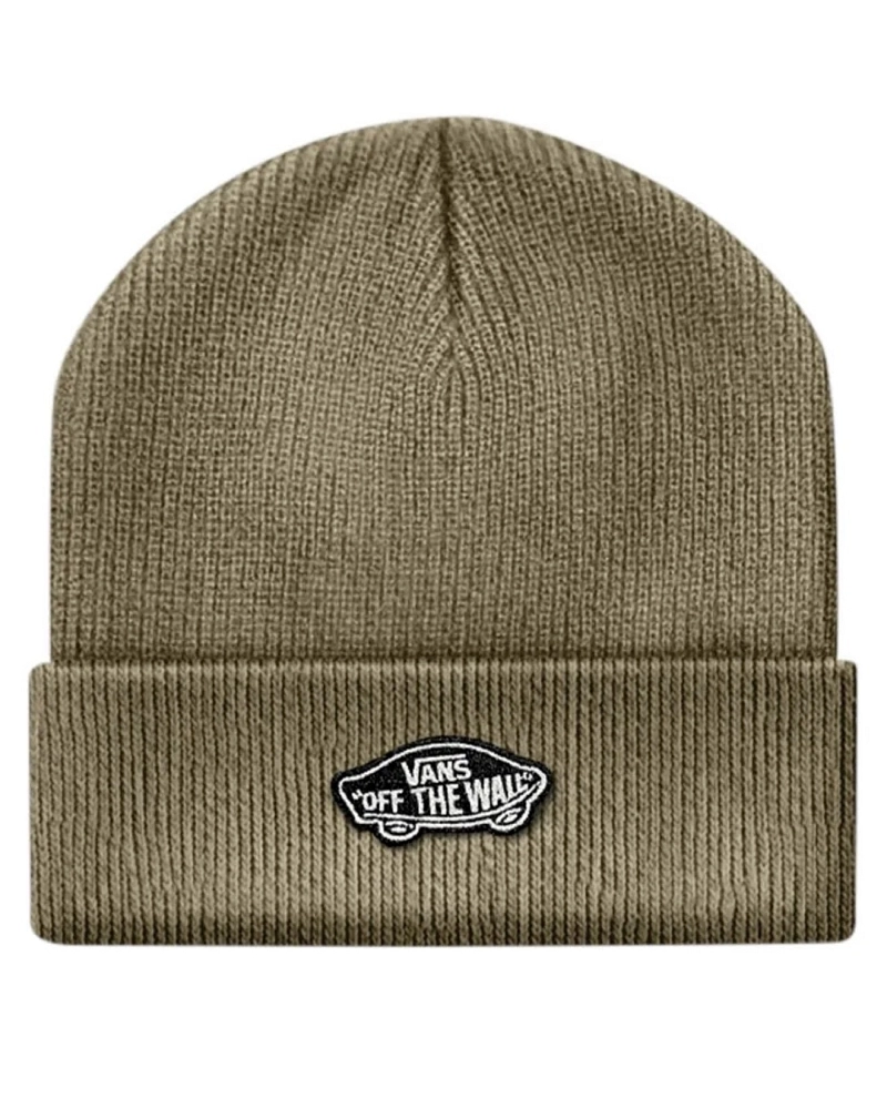 Gorro Vans Beanie Caqui con Parche Off The Wall Gorro Vans Beanie Caqui con Parche Off The Wall