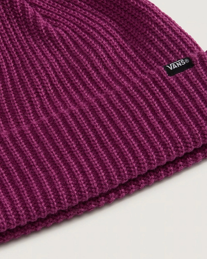 Gorro Vans Morado de Punto Grueso con Vuelta Gorro Vans Morado de Punto Grueso con Vuelta