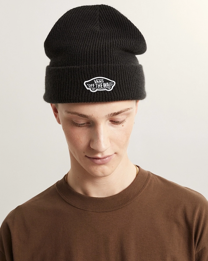 Gorro Vans Negro con Parche Off The Wall | Hombre y Mujer
