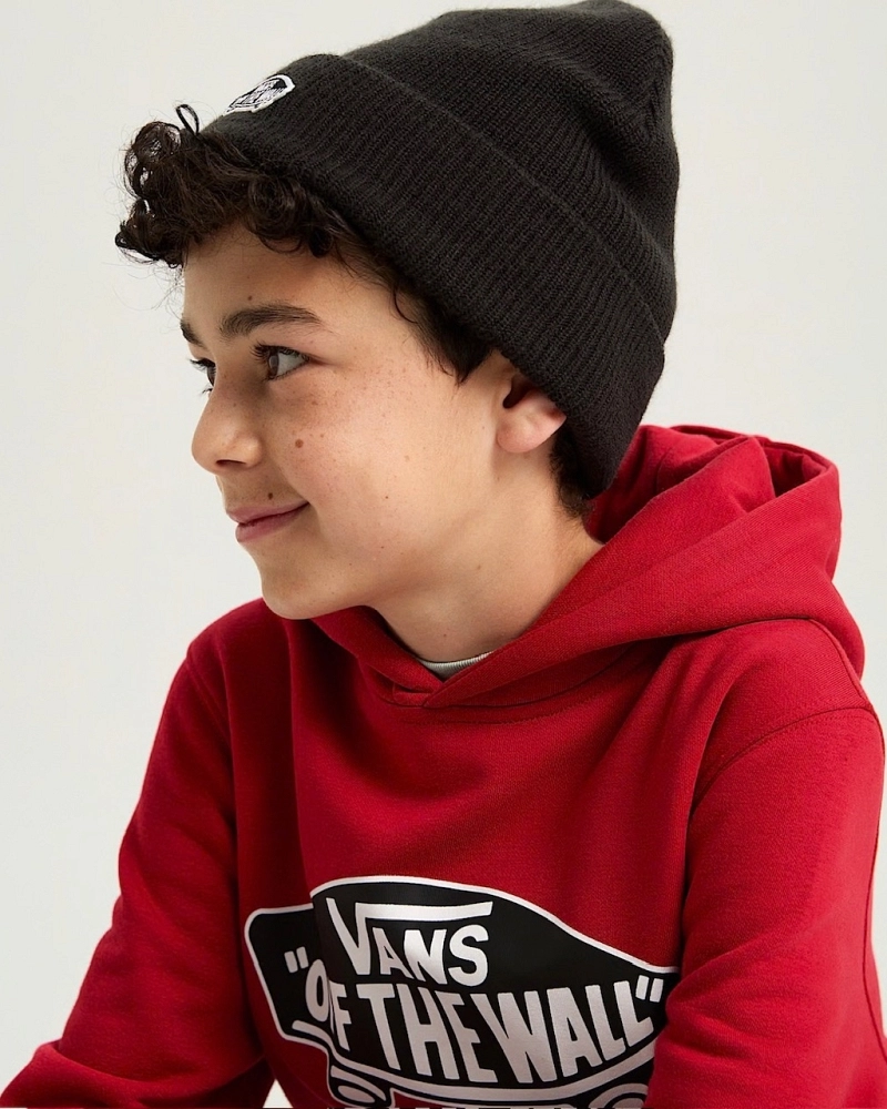 Gorro Vans Negro Niño con Parche Off The Wall Gorro Vans Negro Niño con Parche Off The Wall