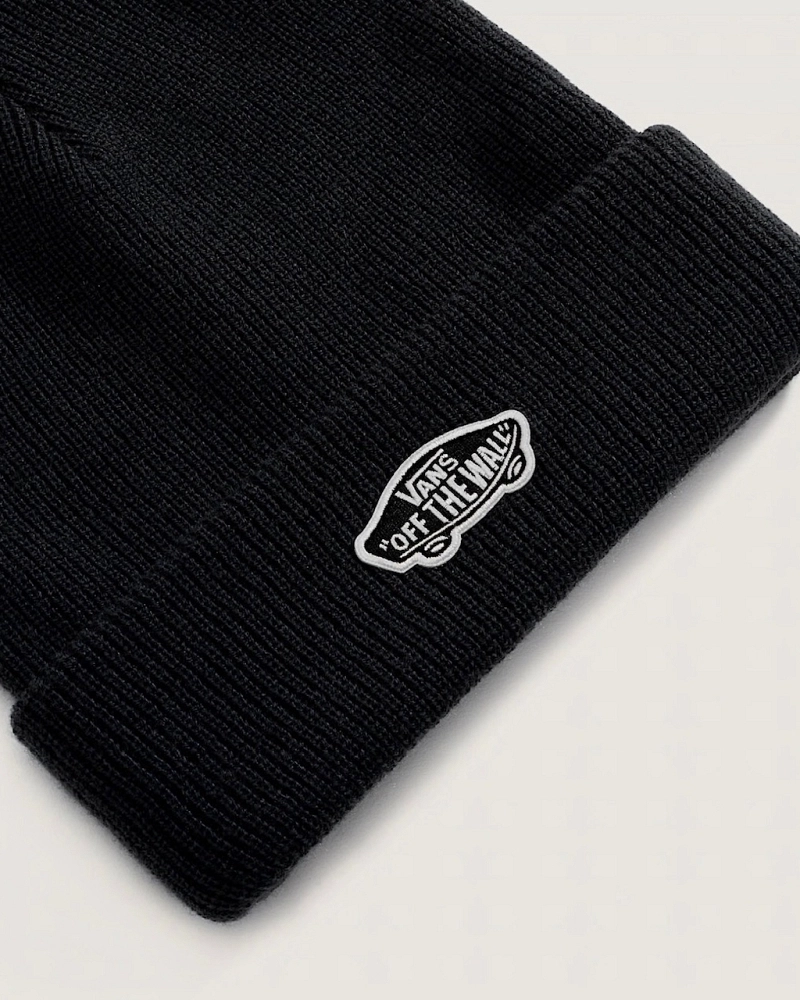 Gorro Vans Negro Niño con Parche Off The Wall Gorro Vans Negro Niño con Parche Off The Wall