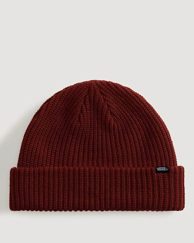 Gorro Vans Rojo Teja de Punto Grueso con Vuelta Gorro Vans Rojo Teja de Punto Grueso con Vuelta