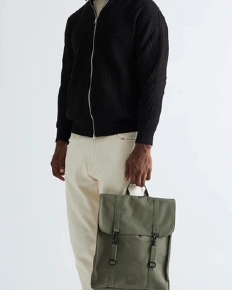 Handy Backpack Stripes Olive