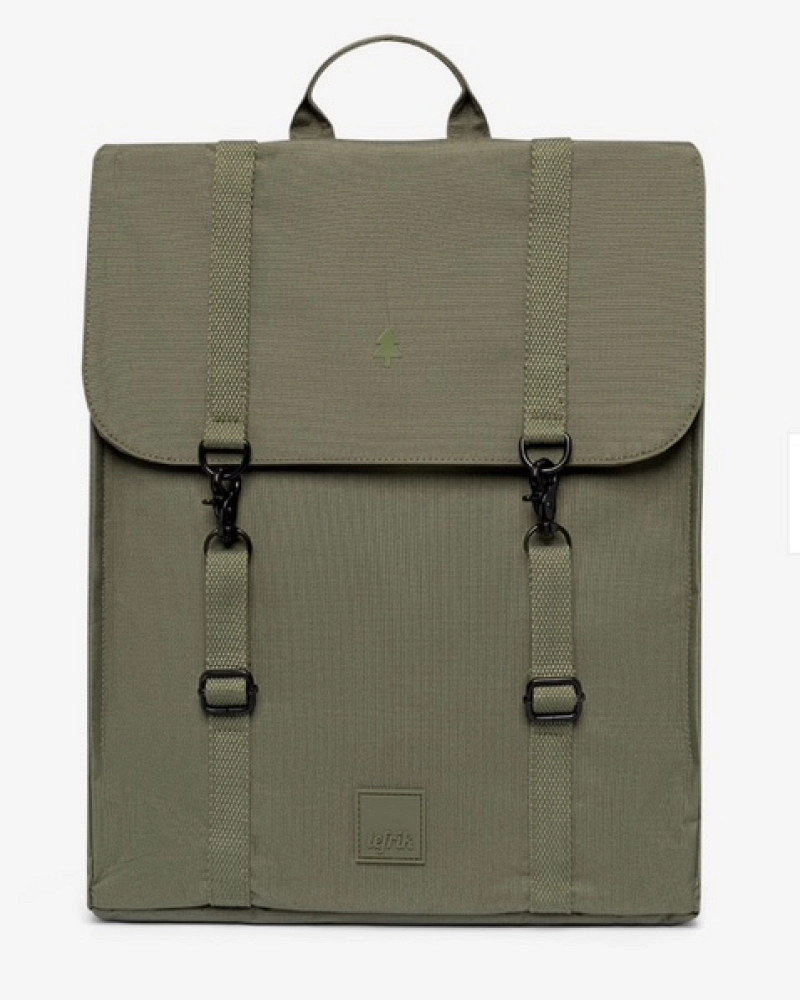 Handy Backpack Stripes Olive