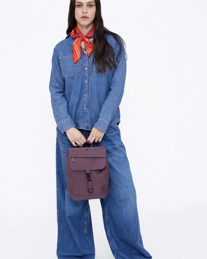 Mochila Mini Flap Lefrik – Púrpura Ciruela Mochila Mini Flap Lefrik – Púrpura Ciruela